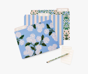 Hydrangea File Folder Set|Rifle Paper