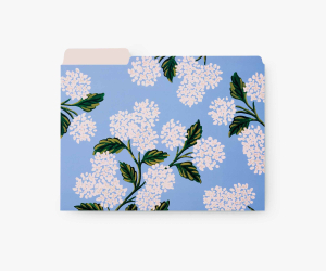 Hydrangea File Folder Set|Rifle Paper