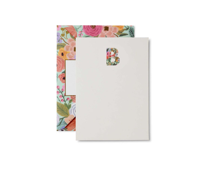 Garden Party Monogram Note Cards - B|Rifle Paper