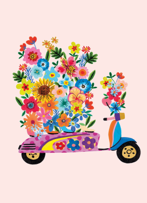 Floral Scooter