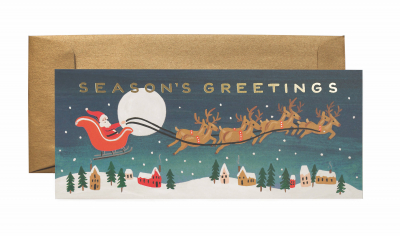 Boxed set of Santa's Sleigh No. 10 Cards|Rifle Paper