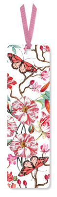 BOOKMARK Red Floral