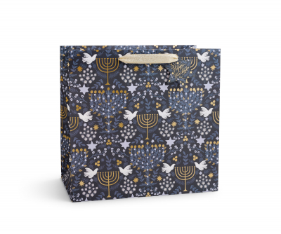 Laurel Menorah Large Gift Bag|Rifle Paper