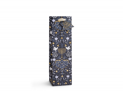 Laurel Menorah Wine Gift Bag|Rifle Paper