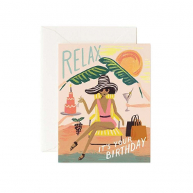 Relax Birthday Card|Rifle Paper