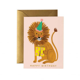 Lion Birthday Card|Rifle Paper