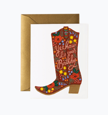 Birthday Boot Card|Rifle Paper
