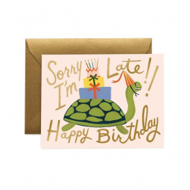 Turtle Belated Birthday Card|Rifle Paper