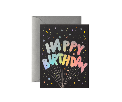 Mylar Birthday Balloons Card|Rifle Paper