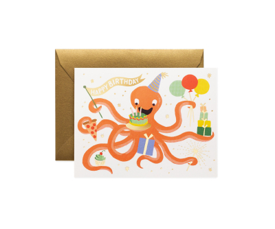 Octopus Birthday Card|Rifle Paper