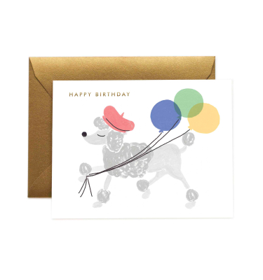 Boxed Set of French Poodle Birthday |Rifle Paper