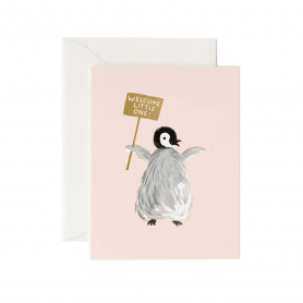 Welcome Penguin Card|Rifle Paper