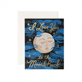 To the Moon and Back Card|Rifle Paper