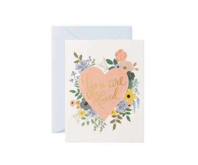 Boxed Set of You Are Loved Heart Cards|Rifle Paper