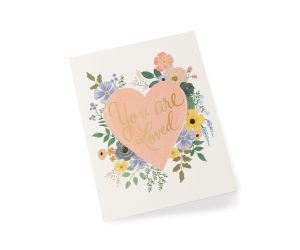 You Are Loved Heart Card|Rifle Paper