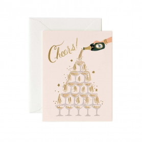 Champagne Tower Cheers Card|Rifle Paper