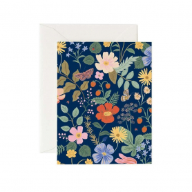 Strawberry Fields Navy Card|Rifle Paper