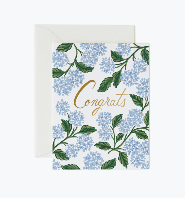 Boxed Set of Hydrangea Congrats Cards|Rifle Paper