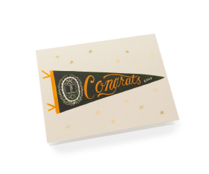 Congrats Pennant Card|Rifle Paper