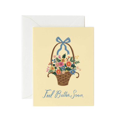 Feel Better Basket Card|Rifle Paper