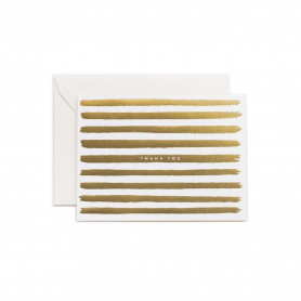 Gold Stripes Thank You Card|Rifle Paper