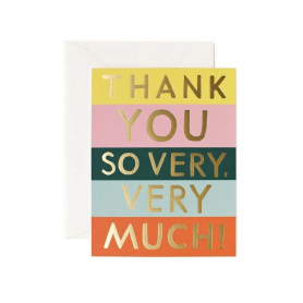 Boxed set of Color Block Thank You cards|Rifle Paper