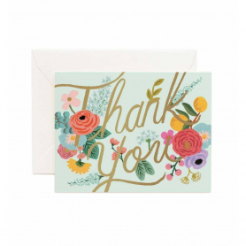 Boxed Set of Mint Garden Thank You Card|Rifle Paper
