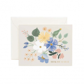 Boxed Set of Garden Party Blue Thank You Cards|Rifle Paper