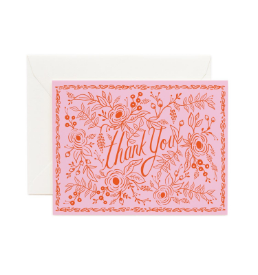 Boxed Set of Rosé Thank You Cards|Rifle Paper