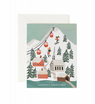 Boxed set of Holiday Snow Scene cards|Rifle Paper