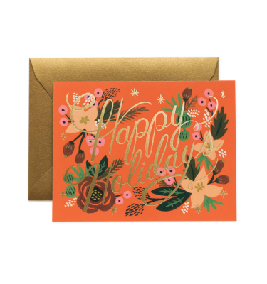 Boxed set of Poinsettia Holiday Card|Rifle Paper