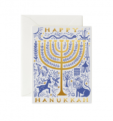 Boxed Set of Twelve Tribes Menorah Card|Rifle Paper