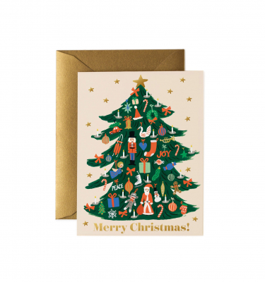 Boxed set of Trimmed Tree cards|Rifle Paper
