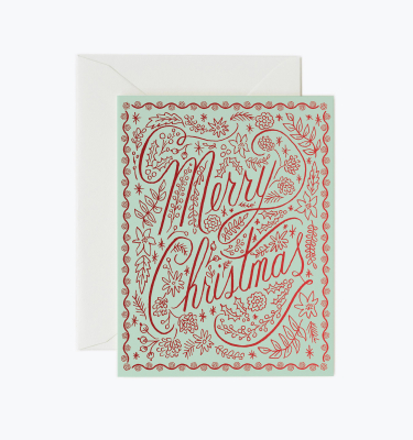 Boxed Set of Crimson Christmas Cards|Rifle Paper