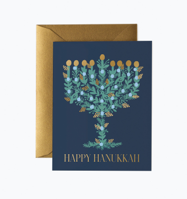 Boxed Set of Laurel Menorah Cards|Rifle Paper