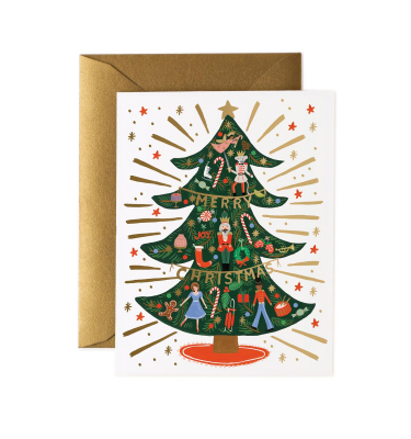 Nutcracker Tree Card|Rifle Paper