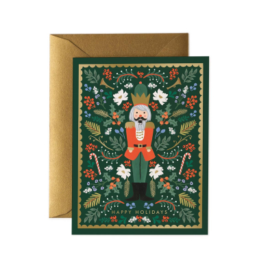 Evergreen Nutcracker Card|Rifle Paper