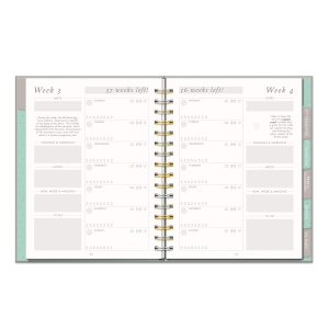 Countdown to Baby Undated Pregnancy Planner & Journal|Studio