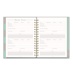 Countdown to Baby Undated Pregnancy Planner & Journal|Studio