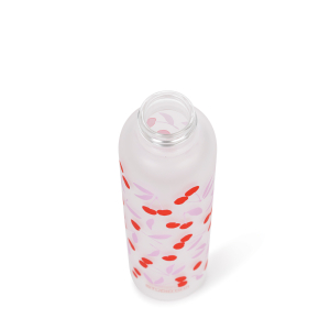 Cherry Sweet Glass Water Bottle with Bamboo Lid|Studio Oh