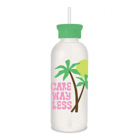 Care Way Less Glass Water Bottle with Straw|Studio Oh