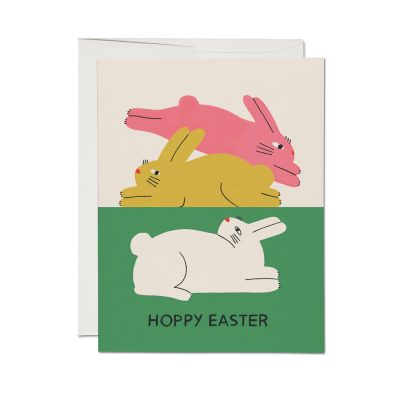 Colorful Bunnies Easter Card|Red Cap Cards