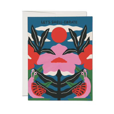 Lets Shellebrate Congrats Card|Red Cap Cards