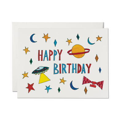 Outer Space Birthday Card|Red Cap Cards