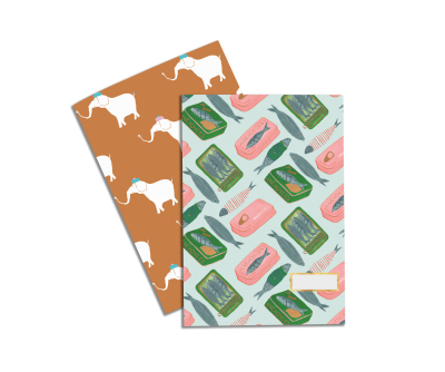 Anchovies And Elephants Notebook Set