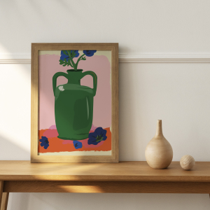 Green Vase Art Print