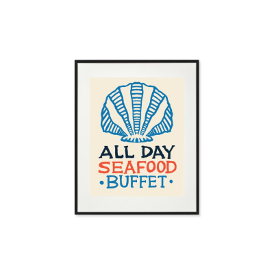 Seafood Buffet Art Print