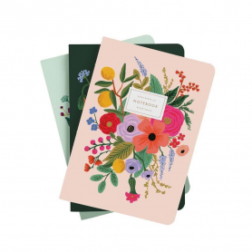 Assorted Set of 3 Garden Party Notebooks|Rifle Paper