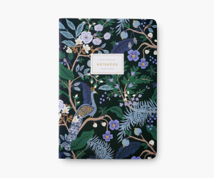 Assorted Set of 3 Peacock Notebooks|Rifle Paper