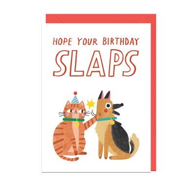 Birthday Slaps Cat Dog